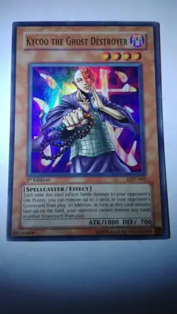 Yugioh / Kycoo The Ghost Destroyer / 1st Ed / LON / Super Rare / LP / LON-062 - Image 1