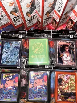 Brand New Official One Piece TCG Card Sleeves Lot - Image 1