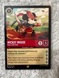 DISNEY LORCANA MICKEY MOUSE BRAVE LITTLE TAILOR LEGENDARY NON FOIL 115/204 - Image 5