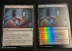 2x MTG - Live or Die FOIL - Duskmourn: House of Horror - Pack Fresh!! - Image 1
