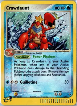 Pokemon Card - Crawdaunt 3/97 Dragon 2003 Rare Holo Holo Moderately Played - Image 1