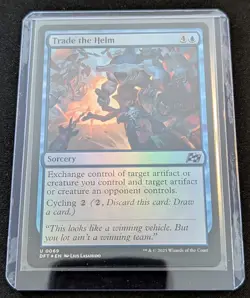 x2 MTG - Trade the Helm 1 FOIL - Aetherdrift - Pack Fresh!! - Image 2