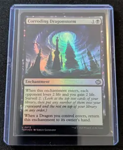 MTG - x2 Corroding Dragonstorm 1 Reg. & 1 FOIL - Tarkir Dragonstorm - Image 2