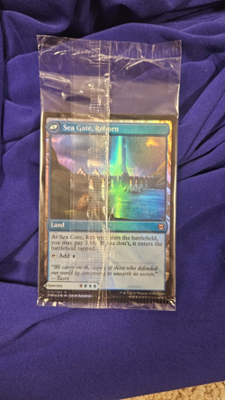 MTG - Sea Gate Restoration / Sea Gate, Reborn - ZNR - Prerelease Foil NM - Image 2