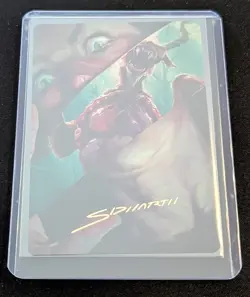 MTG - Hauntwoods Shrieker Art Card Gold-Stamped Signature - Duskmourn - Image 3