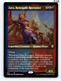 MTG Zara, Renegade Recruiter (Foil Etched) Foil R Commander Legends 614 NM - Image 1
