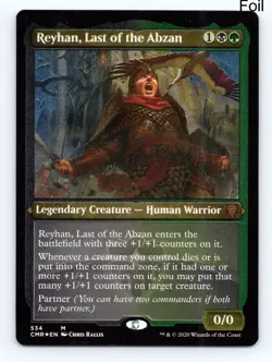 MTG Reyhan, Last of the Abzan (Foil Etched) Foil M Commander Legends 534 NM - Image 1