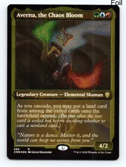 MTG Averna, the Chaos Bloom (Foil Etched) Foil R Commander Legends 589 NM - Image 1