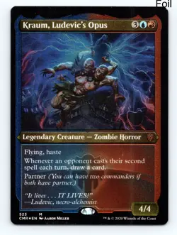 MTG Kraum, Ludevic's Opus (Foil Etched) Foil M Commander Legends 523 NM - Image 1