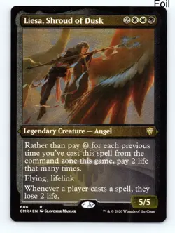 MTG Liesa, Shroud of Dusk (Foil Etched) Foil R Commander Legends 606 NM - Image 1