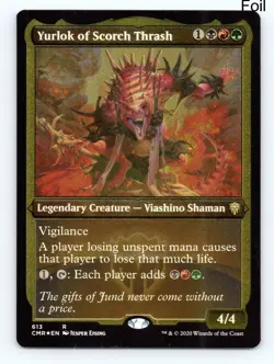 MTG Yurlok of Scorch Thrash (Foil Etched) Foil R Commander Legends 613 NM - Image 1