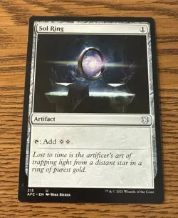 MTG Sol Ring Adventures in the Forgotten Realms Uncommon MAGIC THE GATHERING NM - Image 1