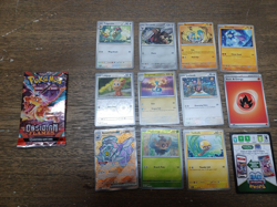Two Opened Pokemon packs Obsidian flames and Scarlet & Violet - 24 CARDS - Image 2