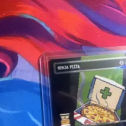 Ninja Pizza Pixel Surge Foil TMNT MTG Near Mint commander borderless tmc - Image 4