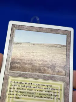 VTG Magic the Gathering Revised Edition Savannah Dual Land Reserved List LP/MP - Image 4