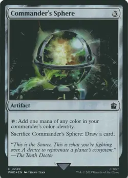 MTG Commander's Sphere Foil NM Doctor Who Magic 240 - Image 1