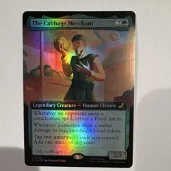 Magic: The Gathering The Cabbage Merchant TLE Foil Full Art Green Rare EN 0203 - Image 2