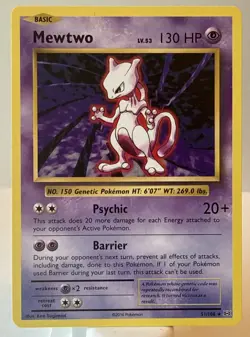 Mewtwo 51/108 Rare Evolutions Pokemon TCG Lightly Played - Image 1