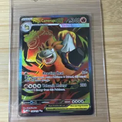 Mega Camerupt ex # 156/132 ME01 Mega Evolution Ultra Rare Pokemon Full Art - Image 1