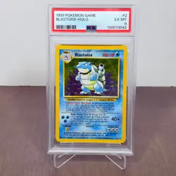 for taystechbits (2 of 2)BASE UNLIMITED BLASTOISE HOLO 1999 - PSA 6 - Image 3