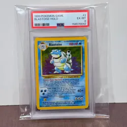 for taystechbits (2 of 2)BASE UNLIMITED BLASTOISE HOLO 1999 - PSA 6 - Image 5