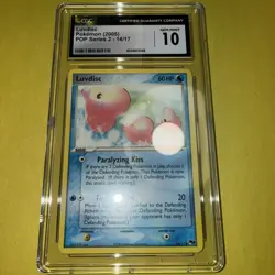 Pokemon TCG CGC 10 Gem Mint Luvdisc 014/017 POP Series 2 Regular - Image 2