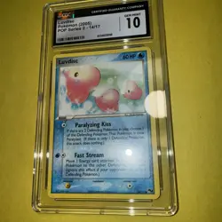 Pokemon TCG CGC 10 Gem Mint Luvdisc 014/017 POP Series 2 Regular - Image 3