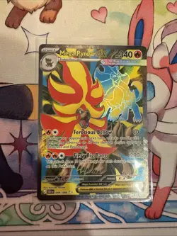 Pokemon TCG Mega Pyroar ex 099/086 Me04: Chaos Rising Holo MINT/Near Mint - Image 1