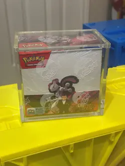 Pokemon Destined Rivals Booster Box Factory Sealed with Acrylic Case - Image 1