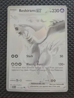 Pokemon Reshiram ex 173/086 SV: White Flare Ultra Rare Full Art Holo 230HP 🔥 - Image 1