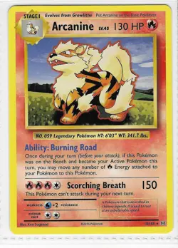 Arcanine 18/108 Rare Evolutions Pokemon Near Mint - Image 1