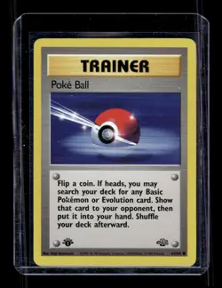 Pokemon Trainer Poke Ball - Jungle (JU) - First Edition - 64/64 - Image 1
