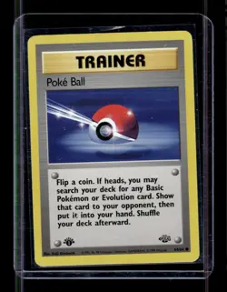 Pokemon Poke Ball 64/64 Trainer Jungle 1st Edition Non-Holo Common #2 - Image 1