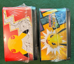 Pokemon Pikachu Celebrations & Eevee Treasure Chest Lunchbox Tin Lot (2) - READ - Image 4