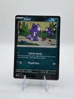 Pokemon Chaos Rising Toxel #78 Cosmo Holo Pattern - Image 1