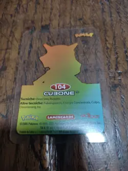 Cubone 104 Pokemon Lamincards Edibas - ITA - EXC - Image 2