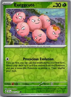 Exeggcute 001/191 Common Surging Sparks Pokemon Reverse Holo Near Mint - Image 1