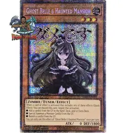 Yugioh! 1x Ghost Belle & Haunted Mansion RA05-EN092 Starlight Rare 1st Ed NM - Image 1