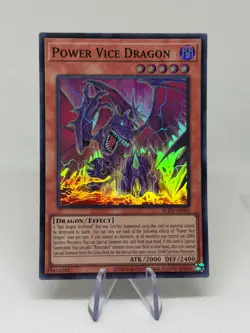 Power Vice Dragon x3 BLZD-AE002 Playset Super Rare AE NM YuGiOh - Image 3