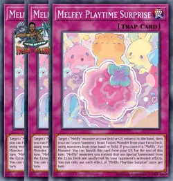 Yugioh! 3x Melffy Playtime Surprise CORI-EN075 Common 1st Ed NM - Image 1