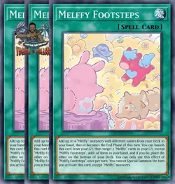 Yugioh! 3x Melffy Footsteps CORI-EN059 Common 1st Ed NM - Image 1