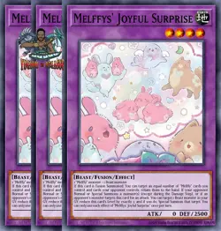 Yugioh! 3x Melffys' Joyful Surprise CORI-EN034 Common 1st Ed NM - Image 1