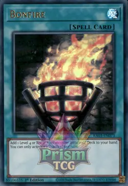 1st ed Bonfire ultra rare RA03-EN073 Yugioh - Image 1