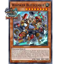 Yugioh! 1x Whisker Blitzclique CORI-EN010 Ultra Rare 1st Ed NM - Image 1