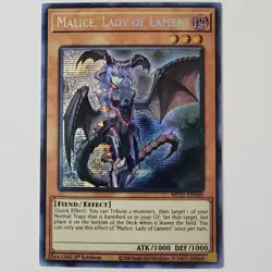 Malice, Lady of Lament - MP21-EN060 - NM/VLP - Secret Rare - 1st ed - Yugioh - Image 1