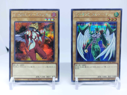 YuGiOh Elemental HERO Burstinatrix QCAC-JP026 & Avian QCAC-JP027 Secret Japanese - Image 3