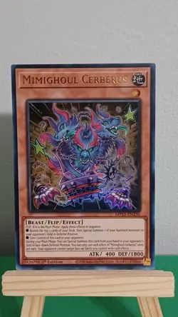 2025 Yugioh Mimighoul Cerberus MP25-EN236 Ultra Rare 1st Edition - Image 1