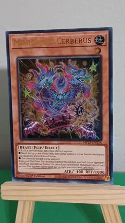 2025 Yugioh Mimighoul Cerberus MP25-EN236 Ultra Rare 1st Edition - Image 2