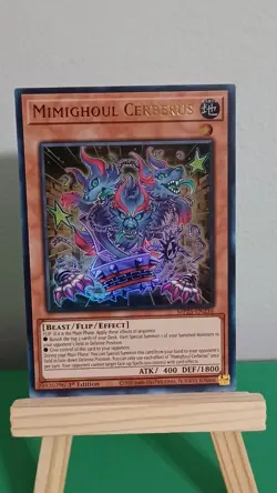 2025 Yugioh Mimighoul Cerberus MP25-EN236 Ultra Rare 1st Edition - Image 3