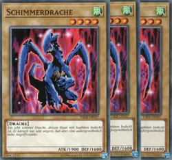 yugioh 3x SCHIMMMERDRACHE YSKR-DE007 COMMON DEUTSCH - Image 1